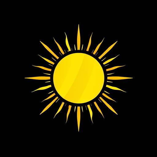 Radio Sonnenklang Logo - Eine stilisierte Sonne mit Schallwellen