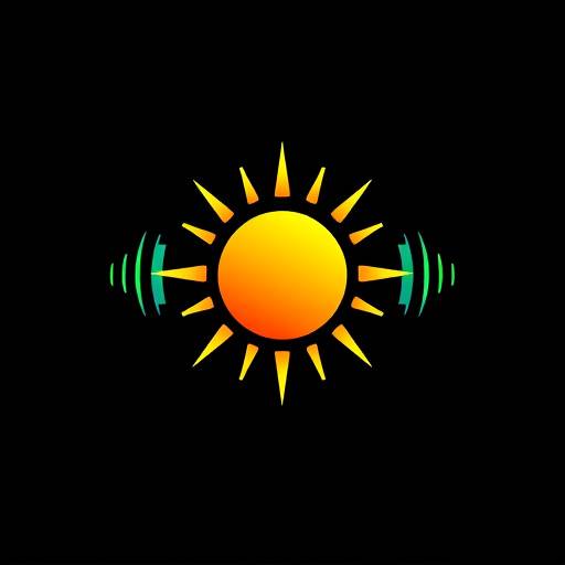 Radio Sonnenklang Logo - Eine stilisierte Sonne mit Schallwellen